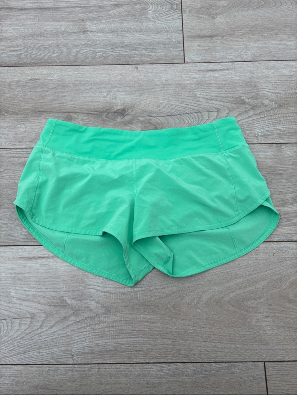 lululemon athletica Mint Green Running Shorts